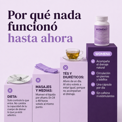 WOMENLI® - Suplemento para el Drenaje Linfatico
